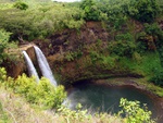 Die Wailua Falls auf Kauai