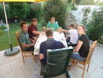 the poker evening in the garden