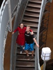 stairs down to the old tunnel in Hamburg