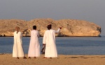 Omani's am Strand