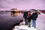 In Kirkenes bei Schneefall