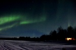 Magische Nordlichter am Himmel