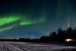 Magische Nordlichter am Himmel