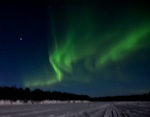 Magische Nordlichter am Himmel