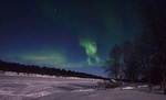 Magische Nordlichter am Himmel