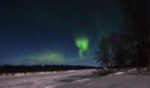 Magische Nordlichter am Himmel