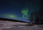 Magische Nordlichter am Himmel