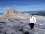 On the glacier at 3000m