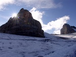 On the glacier at 3000m